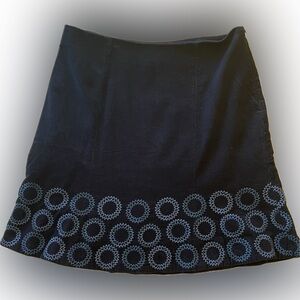 Boden Navy Blue Corduroy Skirt, Size 12